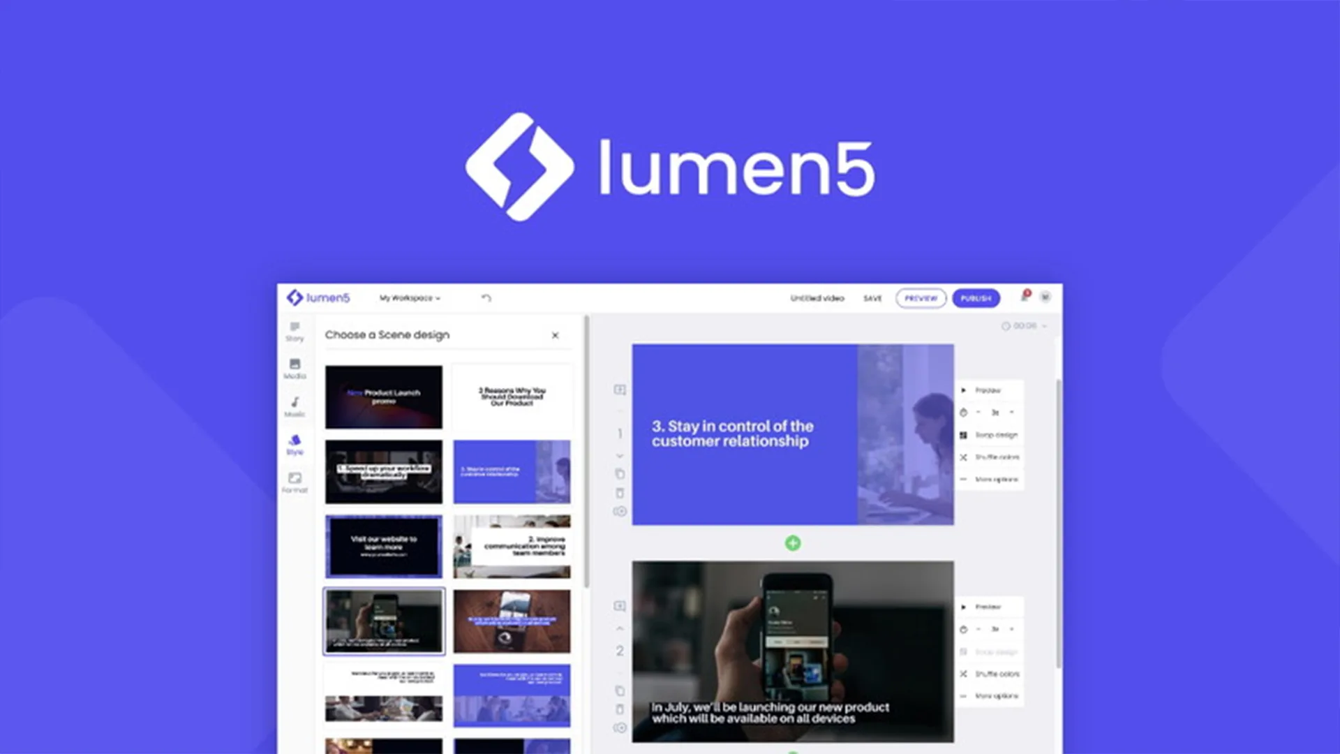 هوش مصنوعی Lumen5